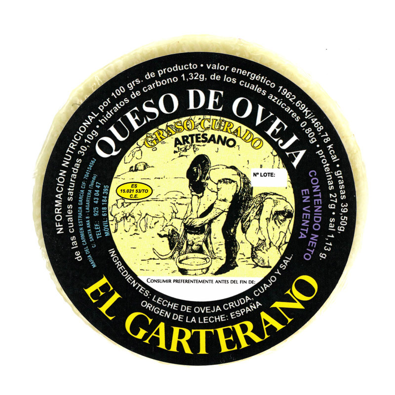 Queso de oveja el Garterano Queso de oveja el Garterano